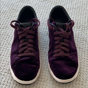 Cole Haan Women's Dark Purple Velvet Sneakers